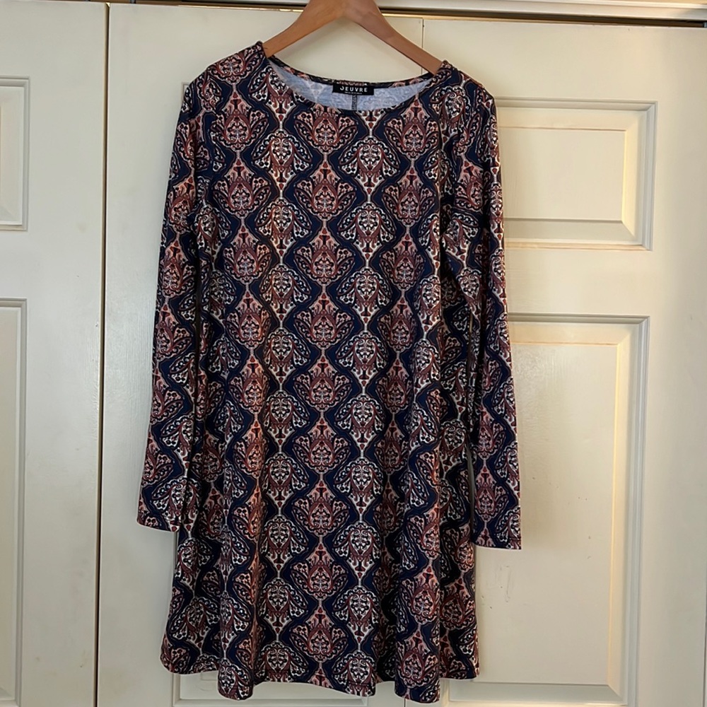 Oeuvre dress XL medallion print
